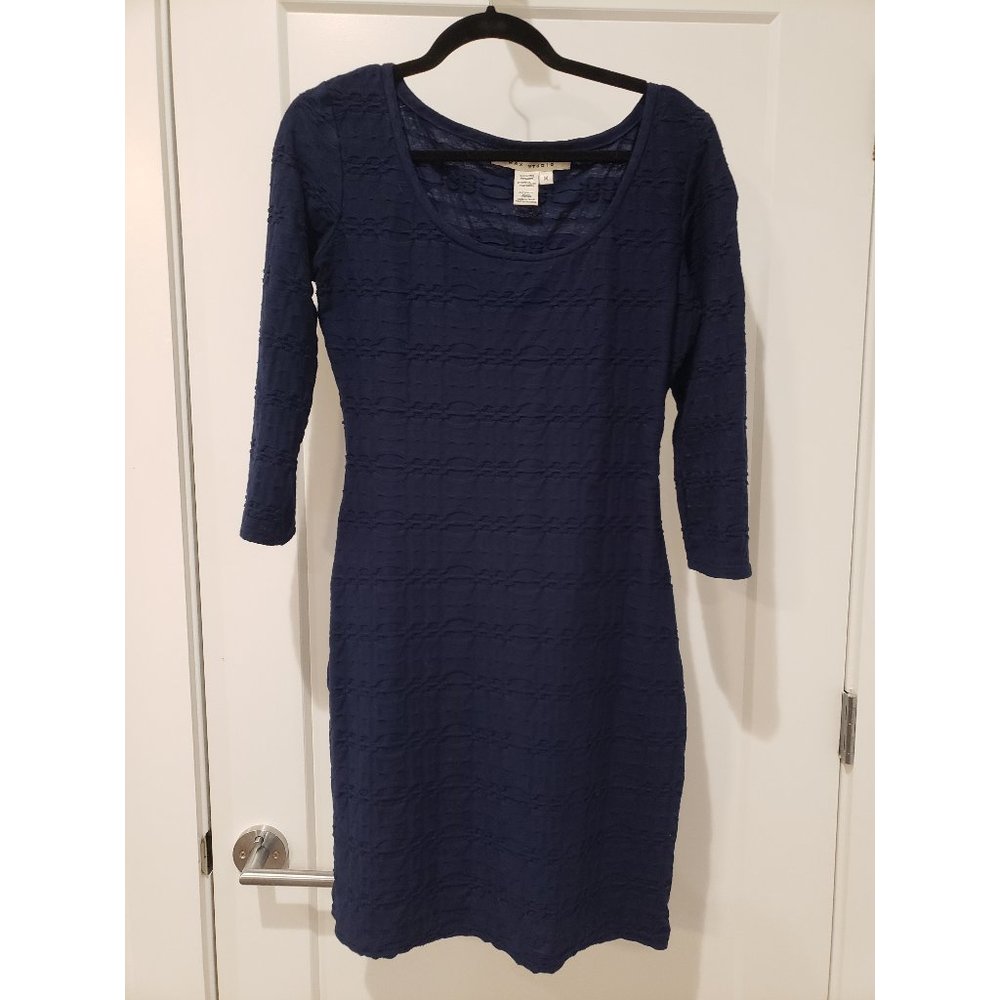 Max Studio - Stretchy Navy Blue Dress - Size M